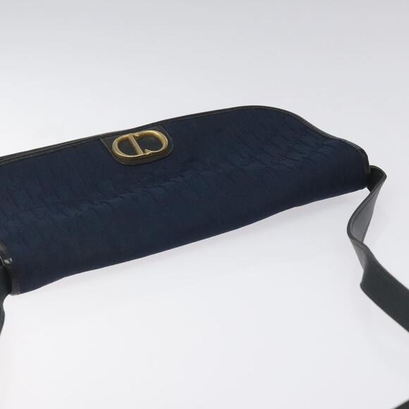 DIOR Trotter Canvas Shoulder Bag Navy - Picture 6 of 13